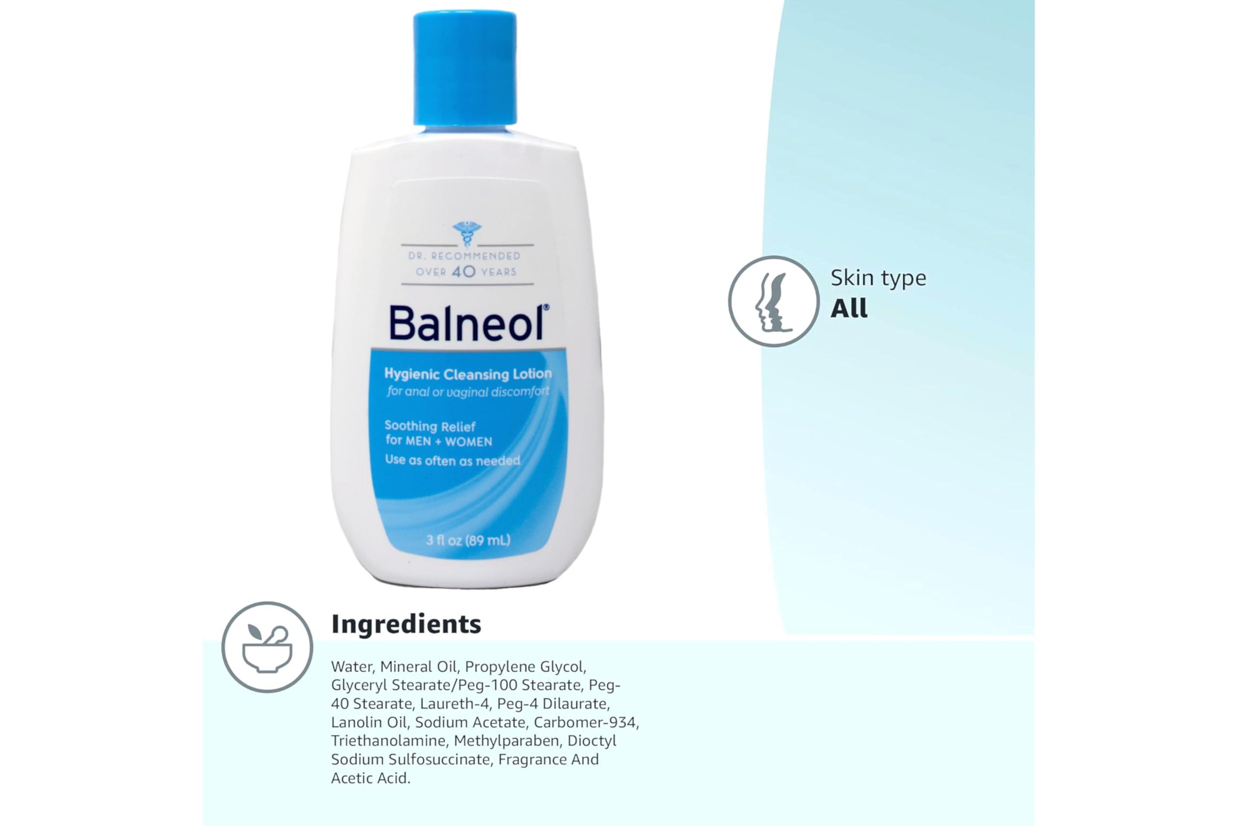 Balneol Balneol Hygienic Cleansing Lotion 3 oz (Pack of 3)