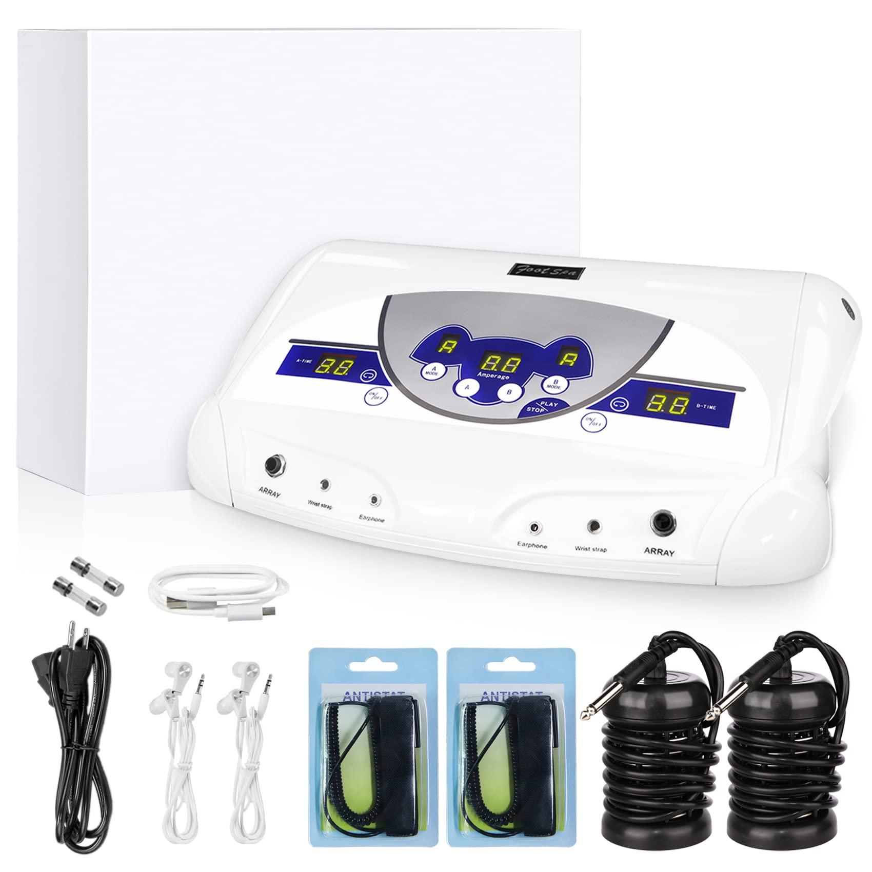 Lecaung Lecaung Ionic ion Detox Foot Machine, Dual Ionic Ion Detox Aqua Foot Spa Cleanse Machine with Mp3 Player