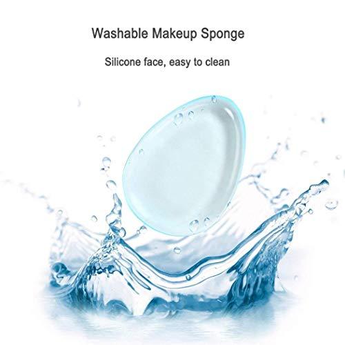 Ktdzone Ktdzone Washable Silicone Sponge Jelly Applicator for Cream Gel Foundation - Face Silisponge Cosmetic Beauty Makeup Tools Blender Red 4PCS