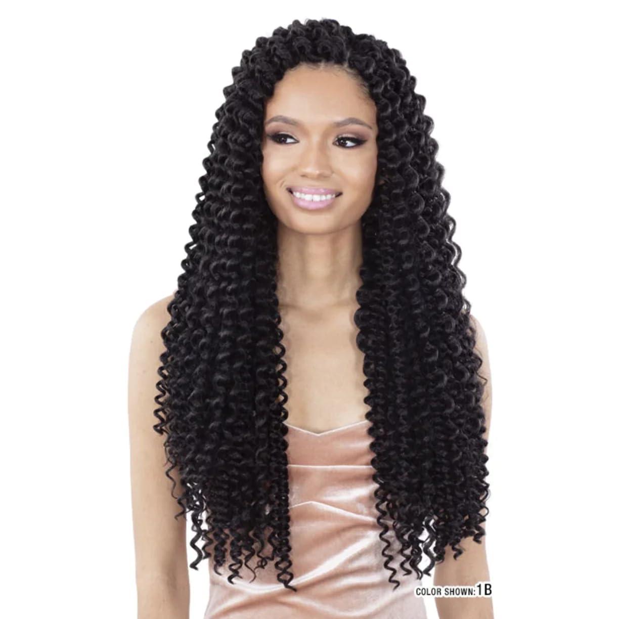 VIP Extensions Mayde Beauty Braid 3X Beach Curl 20\" 1B
