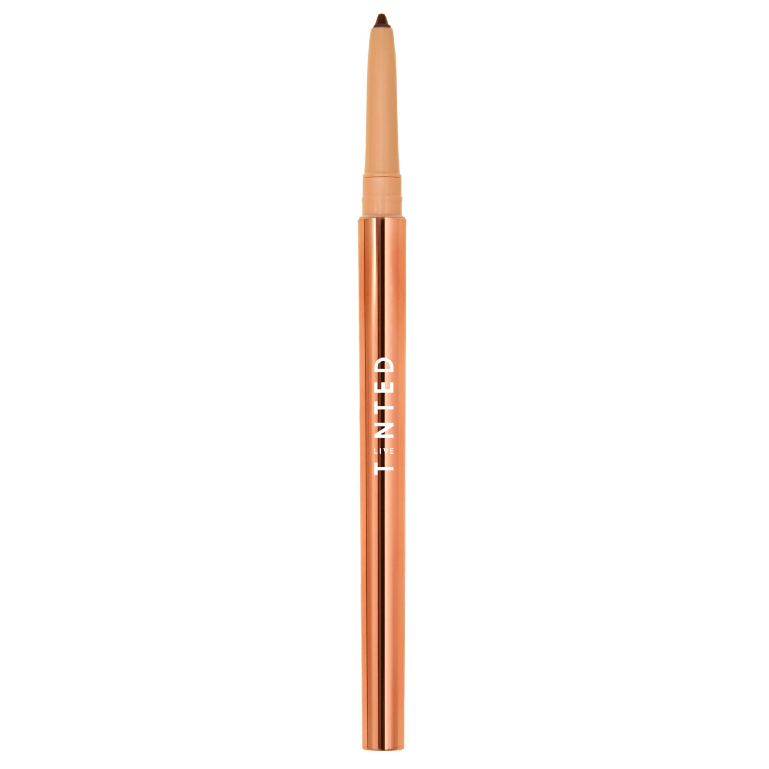 Live Tinted Live Tinted Hueliner Longwearing Pencil Eyeliner - Waterproof, Transfer-Proof, Long-Lasting Formula that Easily Glides On, High-Pigmented Pencil Eyeliner, 0.35g - Brown