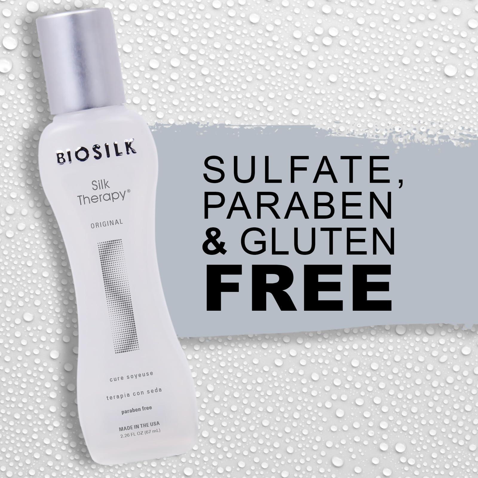 BioSilk BioSilk Silk Therapy Original, Reconstructing Treatment For Adding Shine & Helping Prevent Split Ends, Sulfate, Paraben, & Cruelty-Free, 2.26 Oz