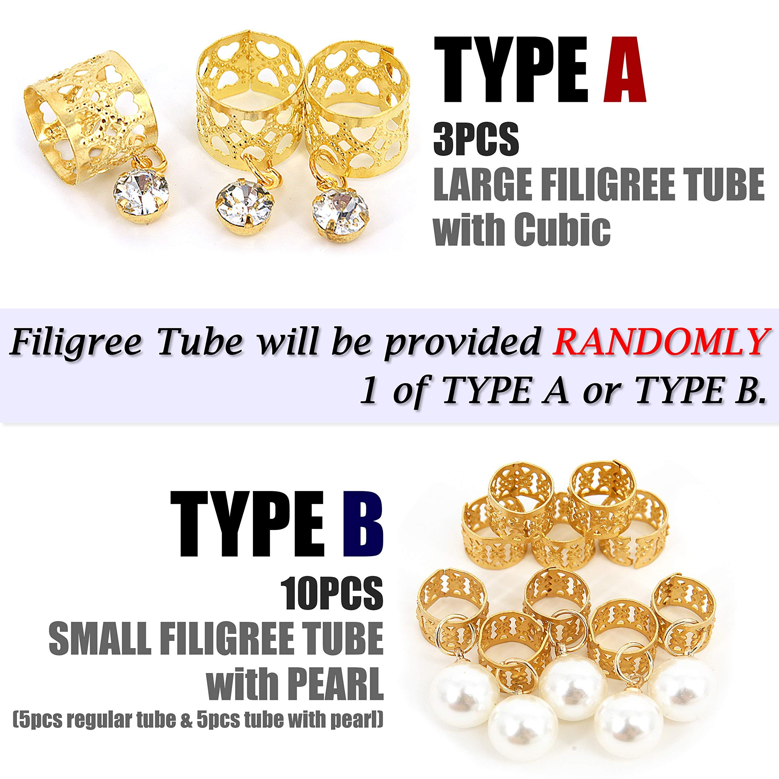 BOBBI BOSS [2PACKS DEAL] Bobbi Boss King 3X Value Pre-Feathered Ocean Wave 28\" Braid KINGTIPSOC28X3 with Gold Filigree Tube 3pcs (2)