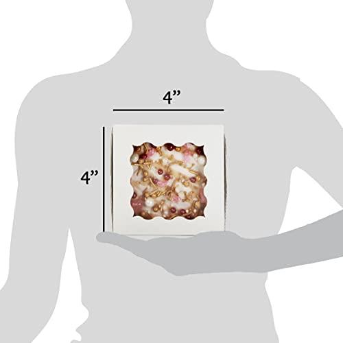 Villamonte Lane Birthday Cake Bath Bomb Gift Set 13 oz Each XXL Ultra-Moisturizing Coconut Oil, Shea, Kaolin Clay Soften Moisturize Dry Skin, Perfect for Bubble Spa Bath Handmade Birthday Gifts (Strawberry Cake)