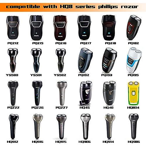 aoblaze 9 Packs HQ56 Replacement Shaver Heads for Philips Norelco HQ6 HQ56 HQ55 HQ4 HQ3,Compatible with HQ300 HQ442 HQ916 HS190 HQ6990 Electric Shavers etc.