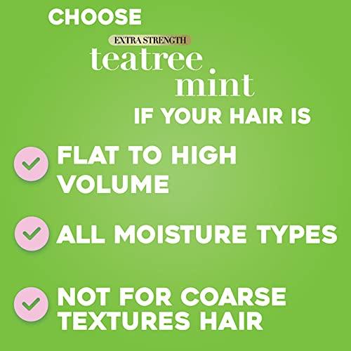 OGX OGX Extra Strength Refreshing Scalp + Teatree Mint Shampoo, Invigorating Scalp Shampoo &Conditioner with Tea Tree & Peppermint Oil & Witch Hazel, Paraben-Free, Sulfate-Free Surfactants, 25.4 Fl Oz