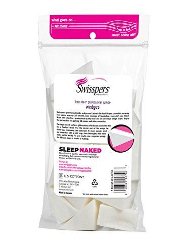 Swisspers Swisspers Premium Pro Cosmetic Wedges, Latex-Free Makeup Wedge, Jumbo Size, 16 Count Bag
