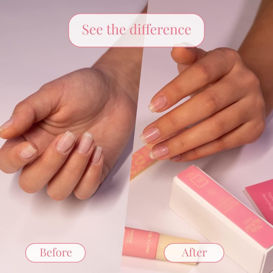 Beauty Nuggets Beauty Nuggets Made My Nails Buffer, Ultimate Shine 3 Way Nail Buffing Block with Professional Nail File 120/180 Grit-Perfect All in One Manicure Tool for Smooth, Shiny, Twinkling Nails (Pack of 2)