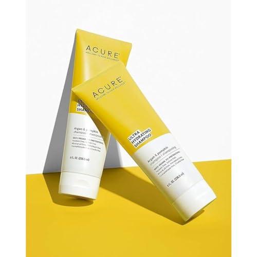 Acure Acure Ultra Hydrating Shampoo 100% Vegan, Ultra Hydrating Moisture & Omega Fatty Acids, , Yellow Argan Oil & Pumpkin, 8 Fl Oz