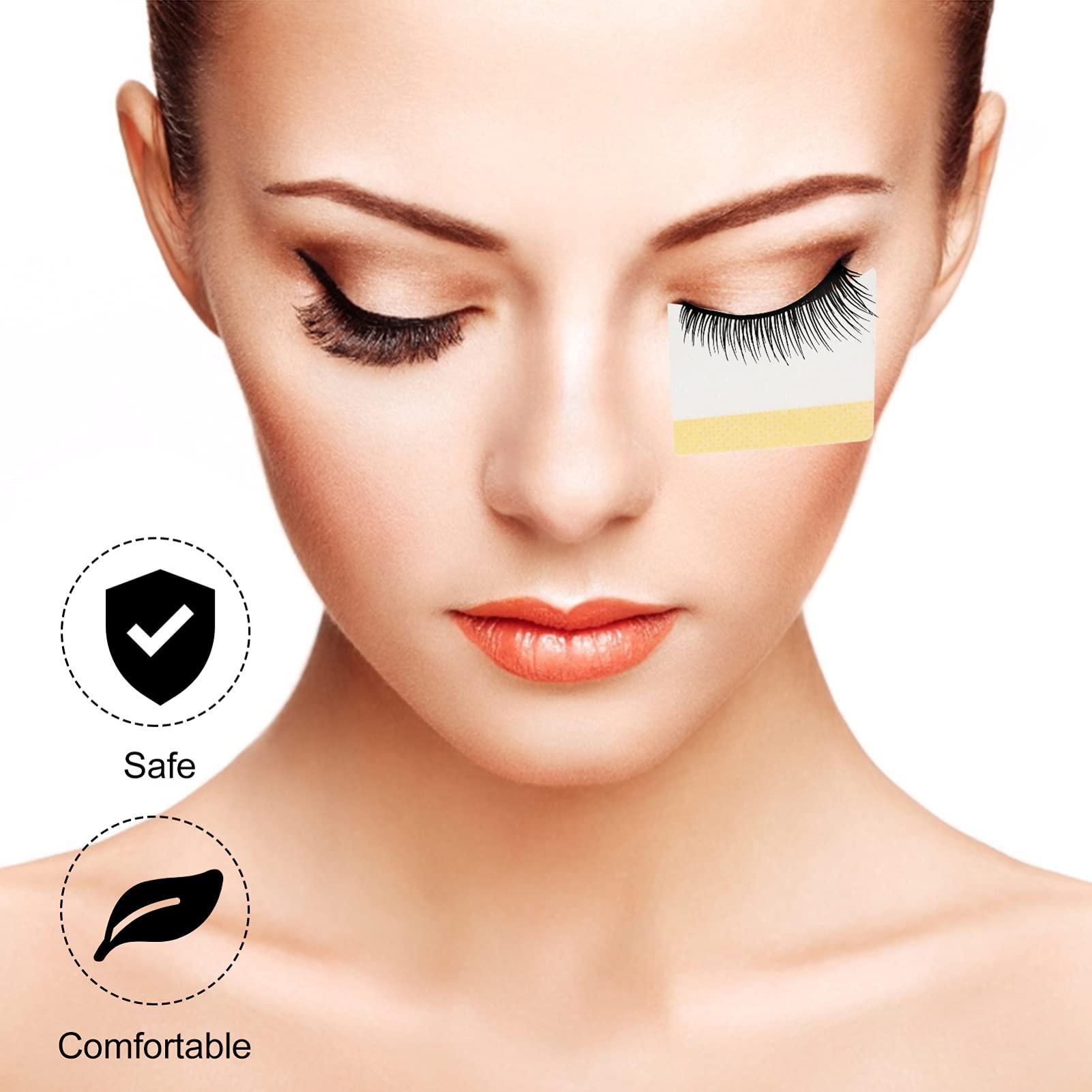 Healifty Healifty 400pcs Sheets Eyelash Remover Pads Under Eye Patches Eyeshadow Pad Lash Tools Eyelash Extensions Supplies Eyelash Beauty Accessory Fake Eyelashes White Cotton Makeup Remover Wipes