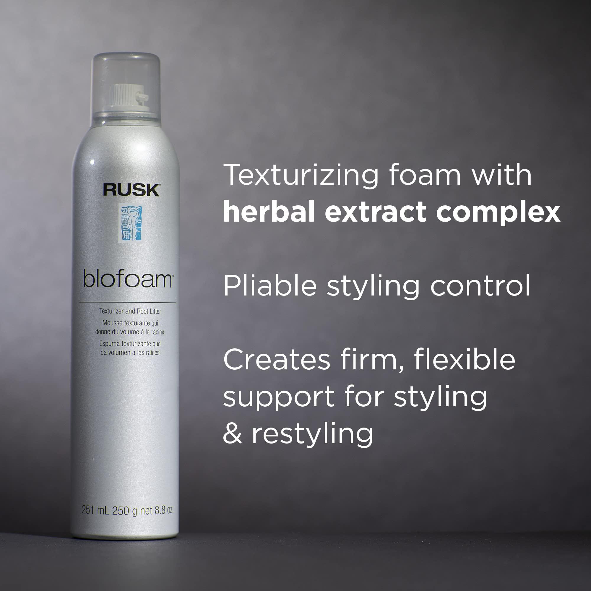 RUSK RUSK Designer Collection Blofoam Extreme Texture and Root Lifter, Spray-On Texturizing Foam, 8.8 oz.