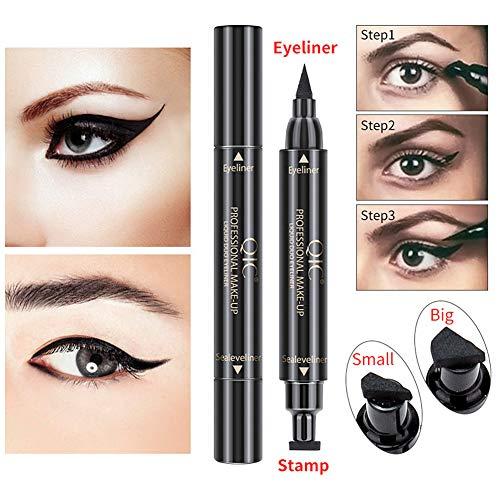 Magik Magik QIC Winged Eyeliner Stamp Waterproof Long Lasting Liquid Eye Pen Makeup Tool Kit (#2 Big Stamp)
