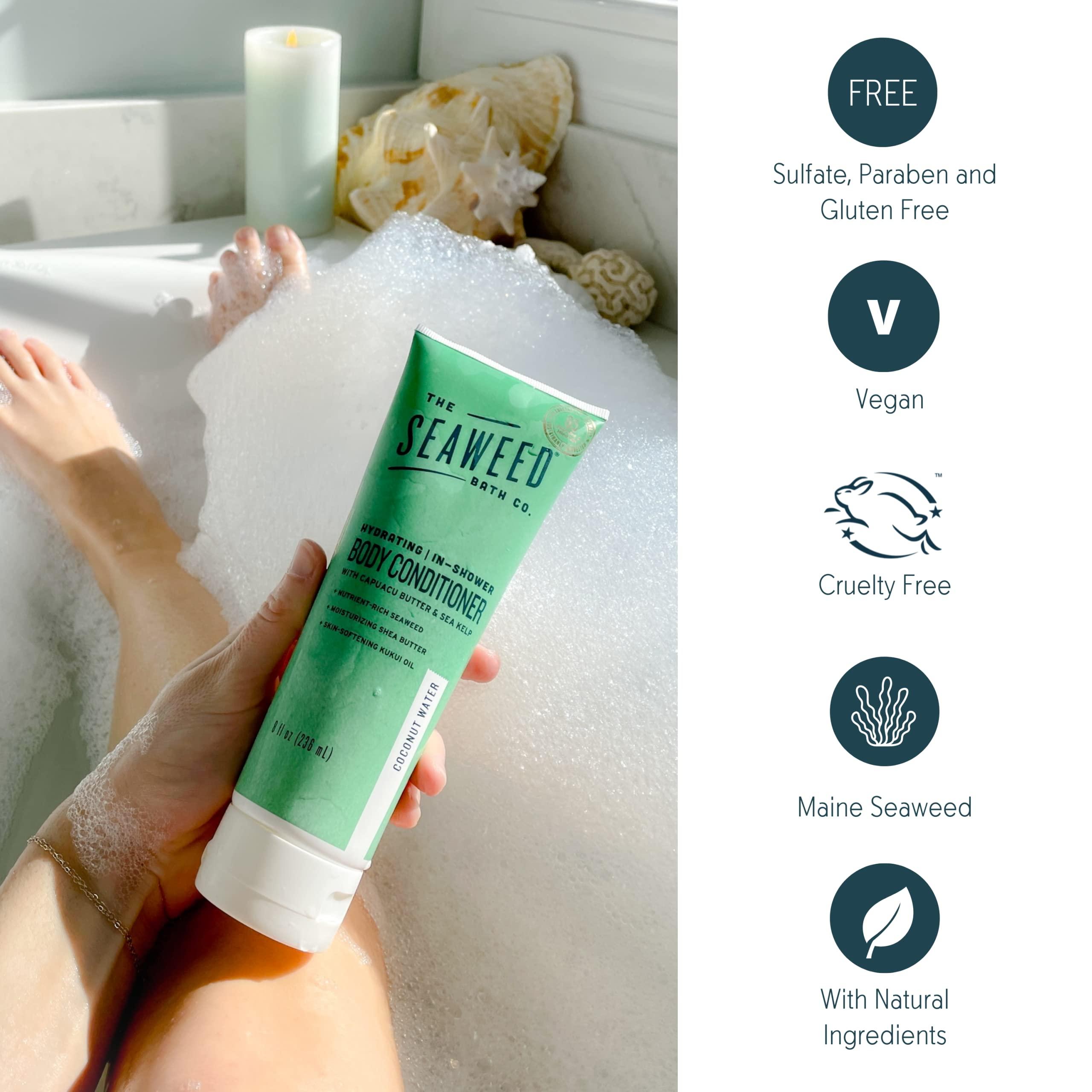 The Seaweed Bath Co. The Seaweed Bath Co. Hydrating In-Shower Body Conditioner, 8 Ounce, Coconut Water Scent, With Natural Bladderwrack Seaweed, Vegan, Paraben Free