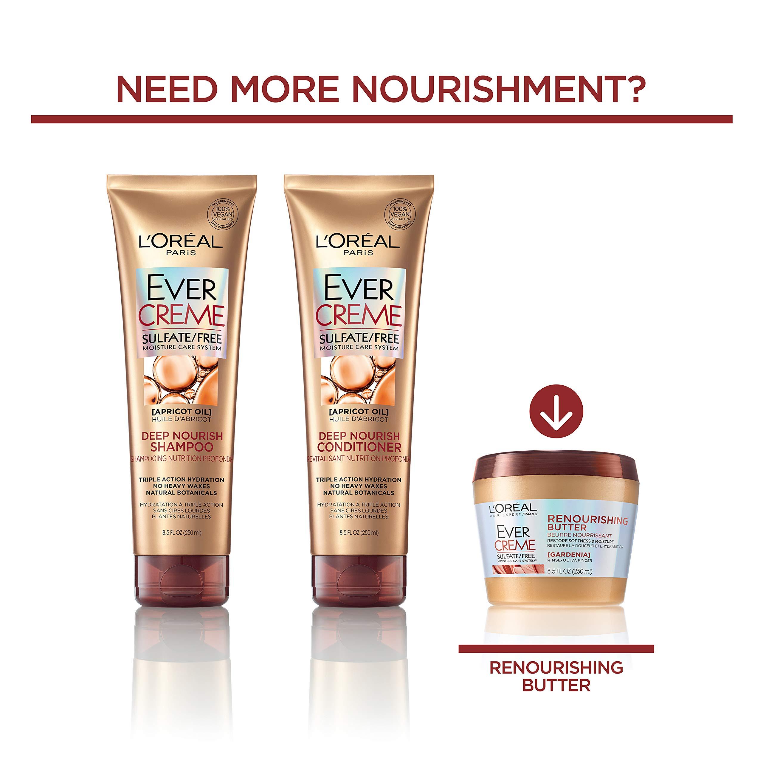 L'Oreal Paris L'Oreal Paris Hair Care Evercreme Sulfate Free Deep Nourish Shampoo, 3 Count