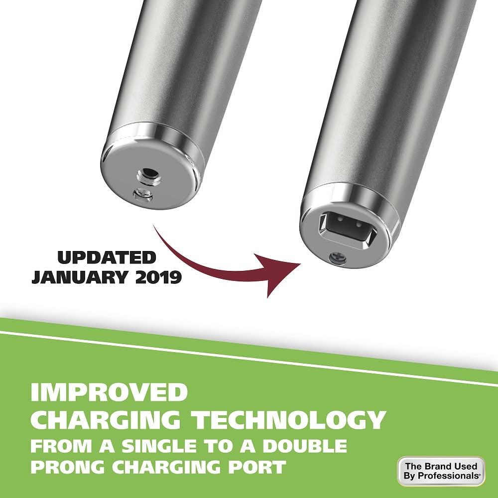 Wahl Wahl USA Stainless Steel Lithium-Ion Cordless Beard Trimmer for Men - Rechargeable All in One Men's Beard Trimmer with Rotary Ear & Nose Trimmer, & Detail Trimmer - Model 9818A