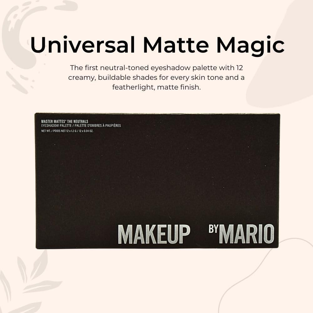 Makeup By Mario Makeup By Mario Master Mattes Eyeshadow Palette - The Neutrals, 0.65 Ounce (Pack of 1)