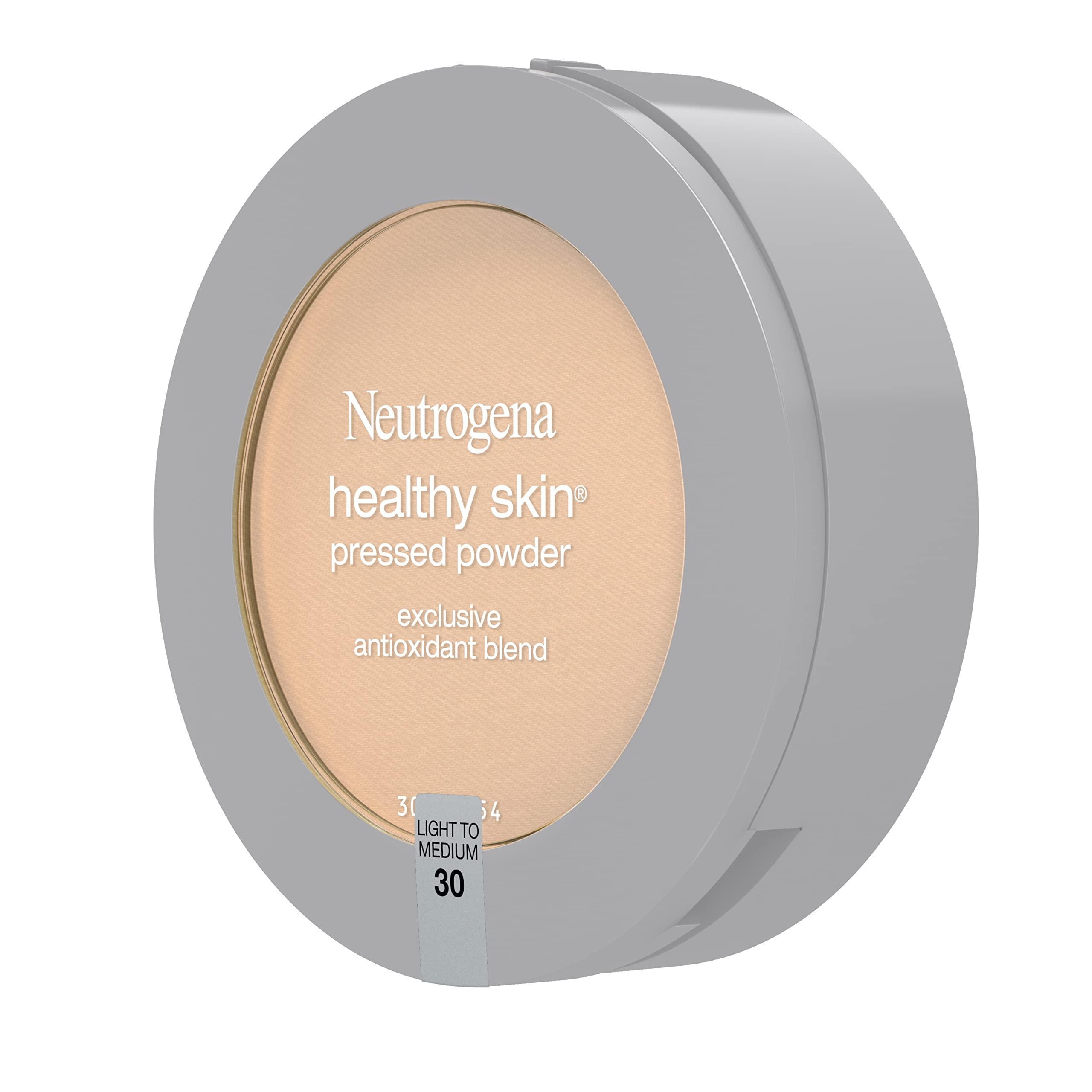 Neutrogena Neutrogena Healthy Skin Pressed Makeup Powder Compact with Antioxidants & Pro Vitamin B5, Evens Skin Tone, Minimizes Shine & Conditions Skin, Light to Medium 30.34 oz (Pack of 2)