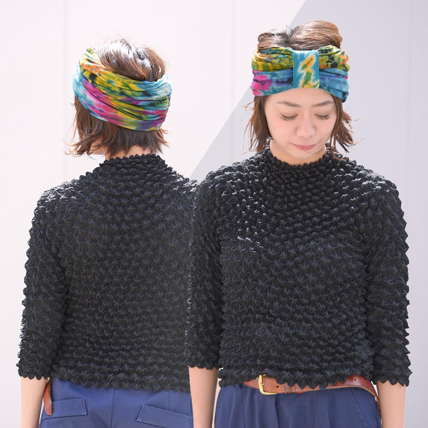 CHARM CHARM Hippie Headband Womens Turban - Boho Bandana Hair Wrap Men Head Band Scarf C