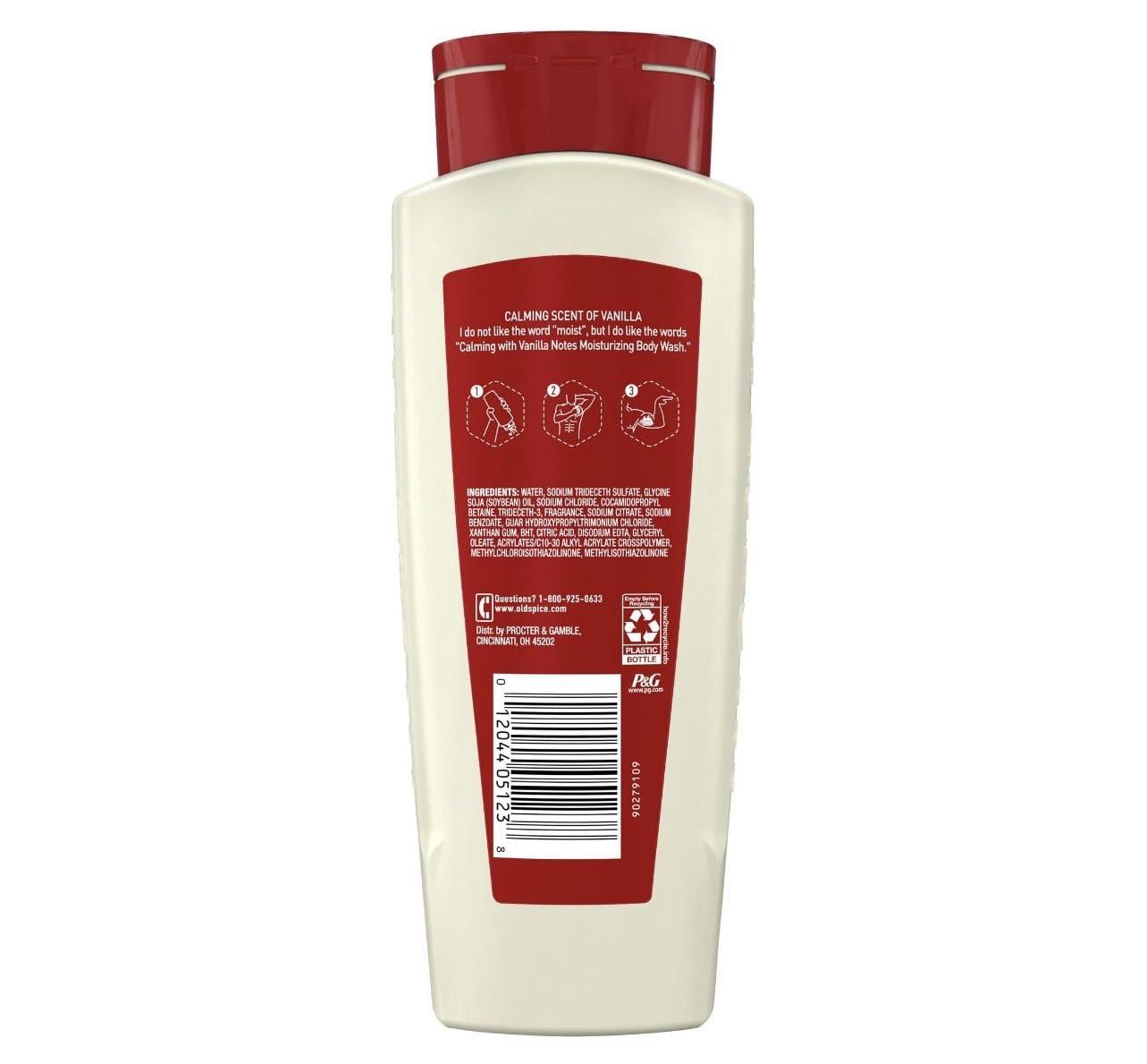 Old Spice Old Spice Men\'s Body Wash Calming with Vanilla Notes, 18oz