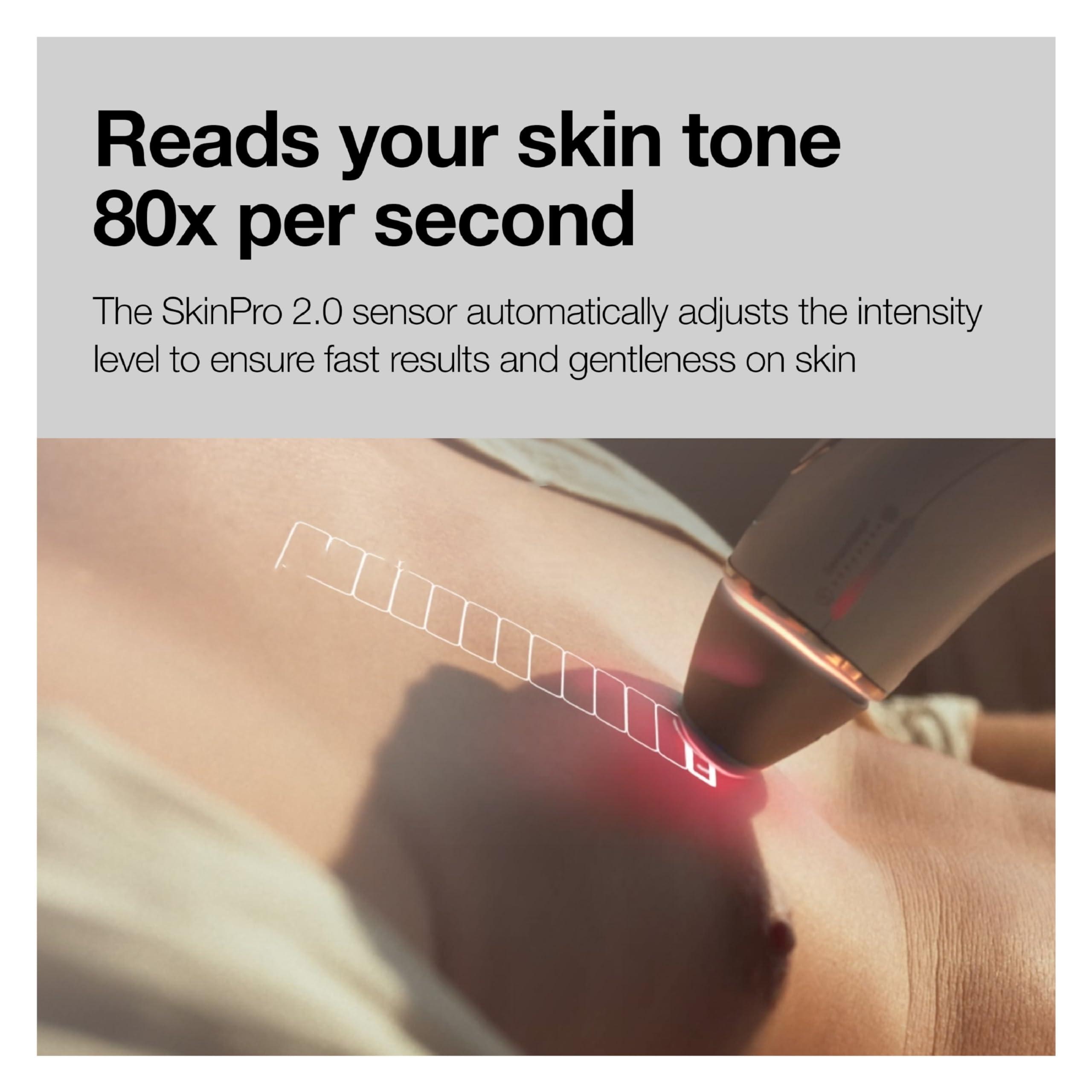 Braun Braun IPL at Home Laser Hair Removal Device for Men and Women, PL5145, with Gillette Razor, Pouch, and Wide Cap Head, Safe & Virtually Painless Alternative to Salon Hair Removal