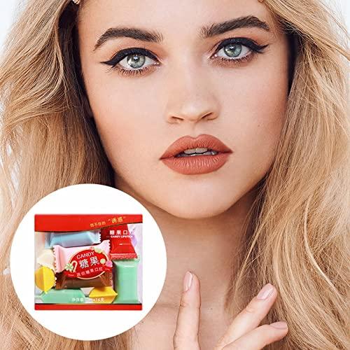 WGUST Organic Lipstick for Kids Cute Lipstick Mini Lipstick Candy Lipstick Set Candy Foggy Lipstick Womens Makeup