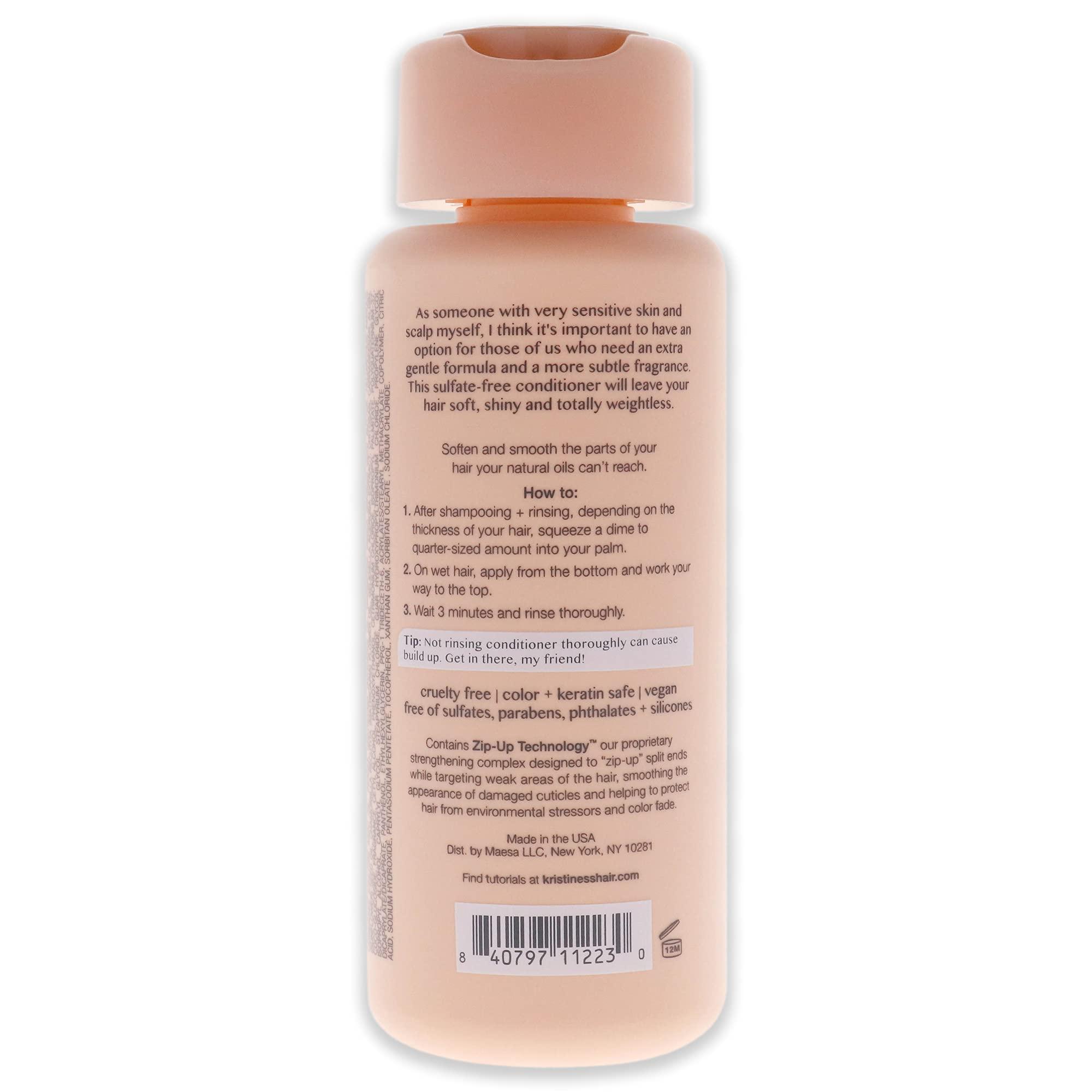 Kristin Ess Kristin Ess Hair Extra Gentle Conditioner for Sensitive Skin + Scalp, Moisturizing + Hydrating Conditioner for Dry Hair, Vegan, Color Safe + Keratin Safe, 10 fl oz (Pack of 2)