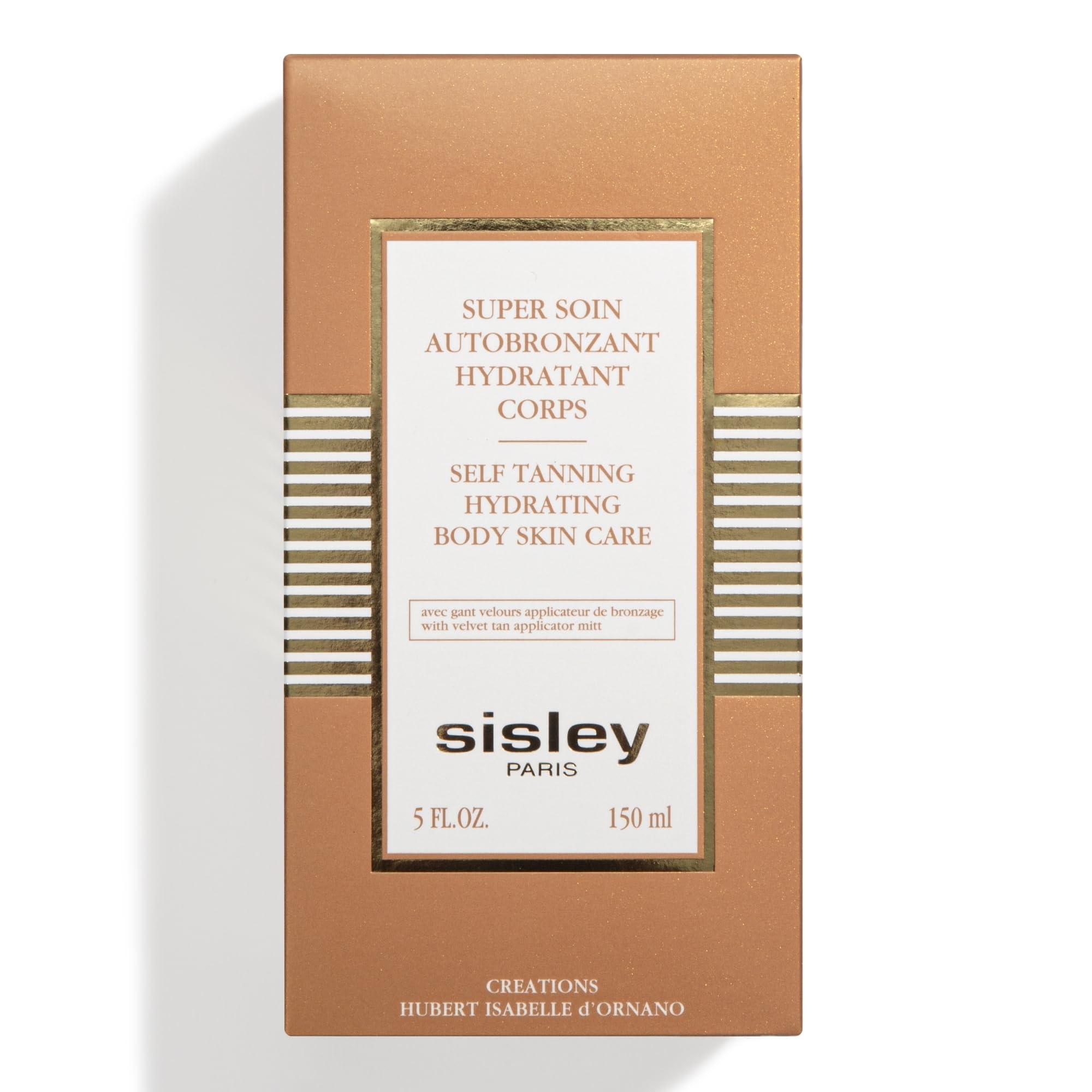 Sisley Paris Sisley Paris Self Tanning Hydrating Body Skin Care - 150 mL - Self Tanner Body Lotion - Creates a Natural, Uniform Tan - Suitable for All Skin Tones - Includes Washable Applicator Mitt
