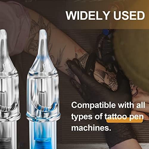 TONBAO Tattoo Cartridge Needles - TONBAO 20pcs Round Shader #12 Standard 1207RS Mixed Size Tattoo Gun Needles