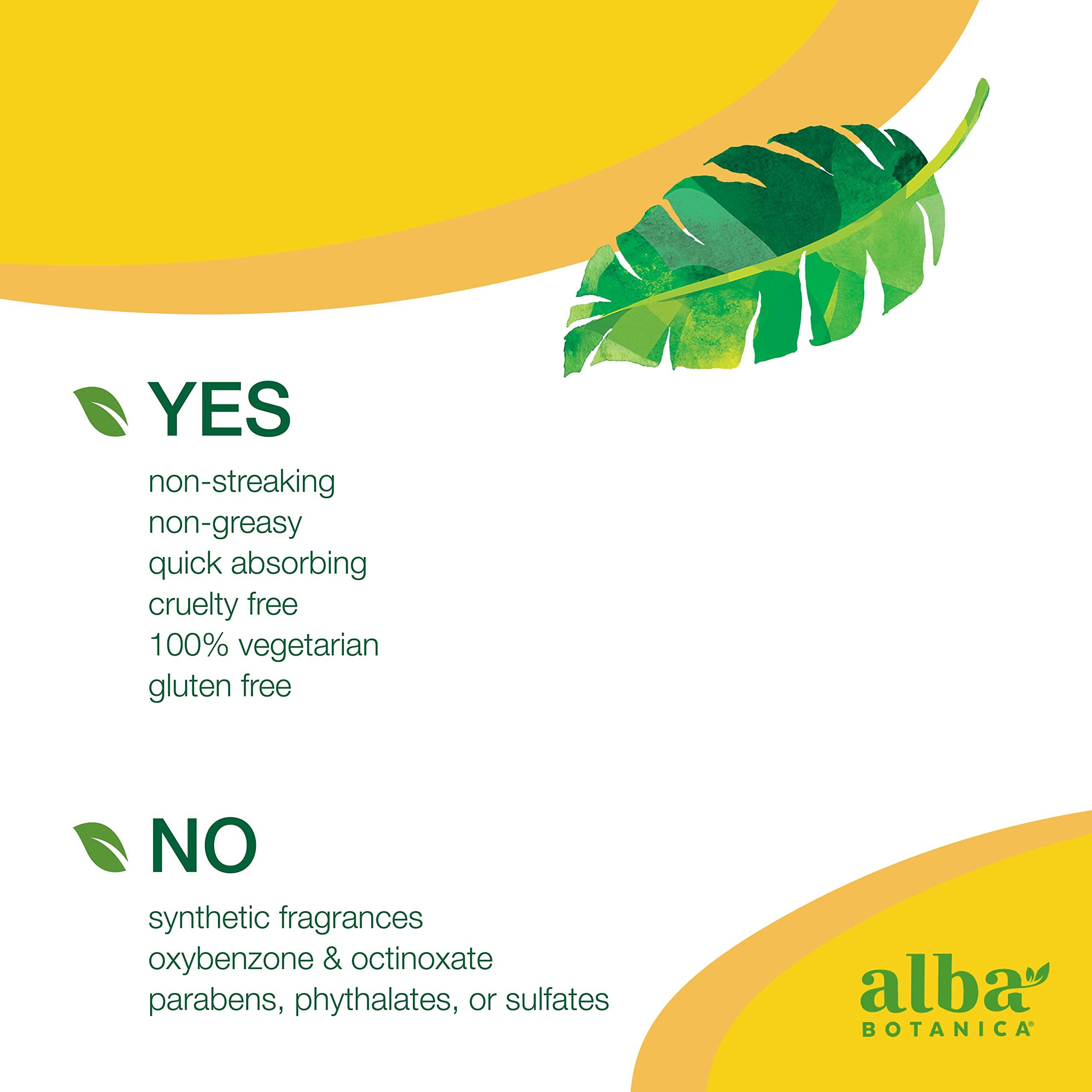 Alba Botanica Alba Botanica Sunless Tanner, Self-Tanning Lotion for Face and Body, Golden Tanning without the Sun, Non-Streaking and Natural Looking Self-Tanner, 4 oz. Tube (Pack of 2)