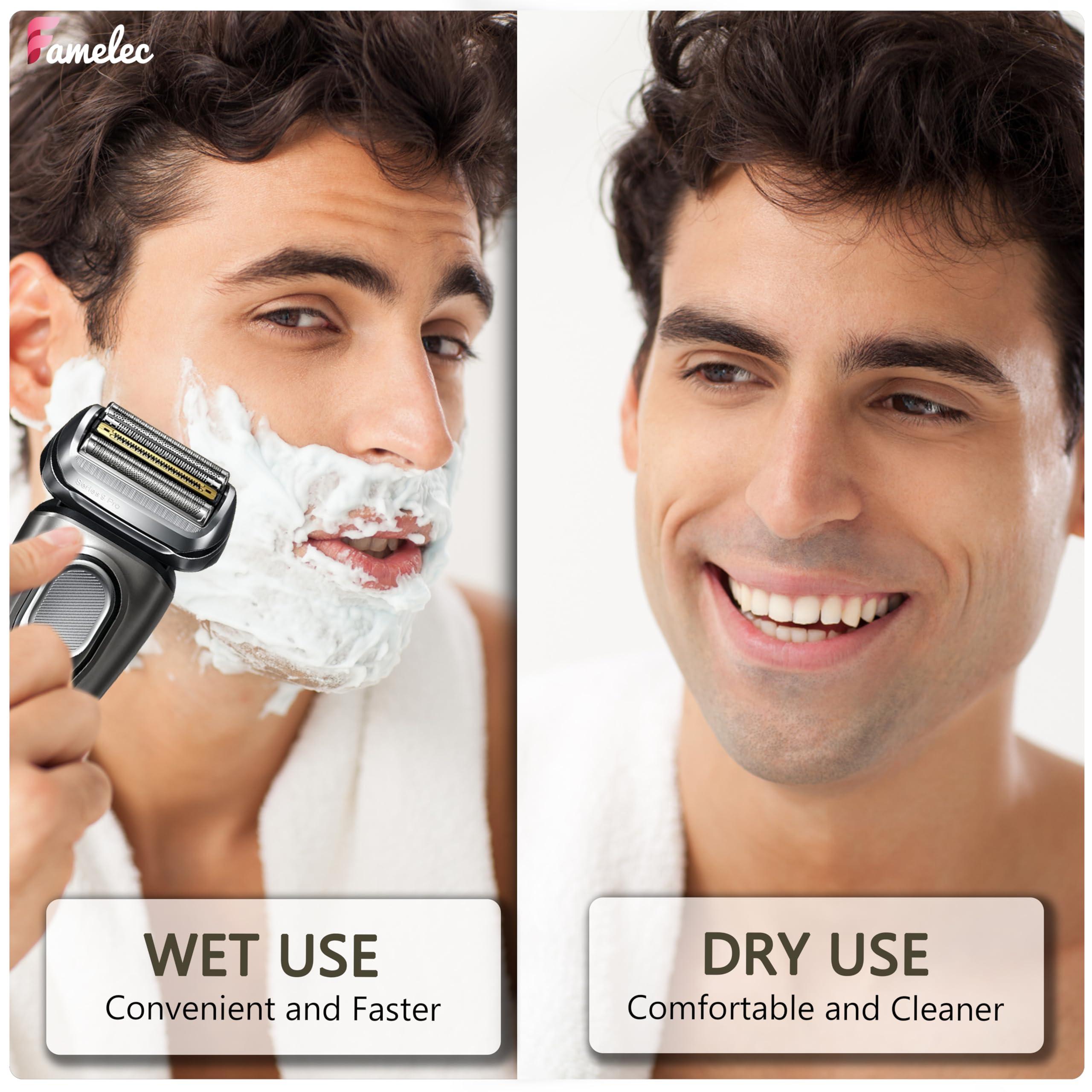 FAMELEC FAMELEC 94M Electric Razor Head for Braun Series 9 Pro, Compatible with Braun Series 9 Replacement Heads, Fit for Braun S9 Sport Replacement Head 9599cc, 9330s Wet&Dry, 9487cc, 9597cc, 9577cc, 9567cc