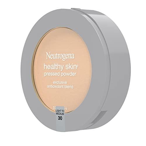 Neutrogena Neutrogena Healthy Skin Pressed Makeup Powder Compact with Antioxidants & Pro Vitamin B5, Evens Skin Tone, Minimizes Shine & Conditions Skin, Light to Medium 30.34 oz (Pack of 2)
