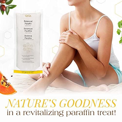 GiGi GiGi Botanical Paraffin Wax Refill with Jojoba Oil Block for Hands & Feet, Moisturizing Spa-Grade for Paraffin Bath & Therapy Machine, 16 oz
