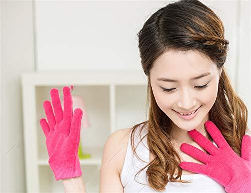 AnHua AnHua 1 Pair Gel SPA Moisturizing Gloves Soft Cotton Moisturizing Whitening Exfoliating Foot Mask Smooth Skin Care Dry Treatment (Rose)
