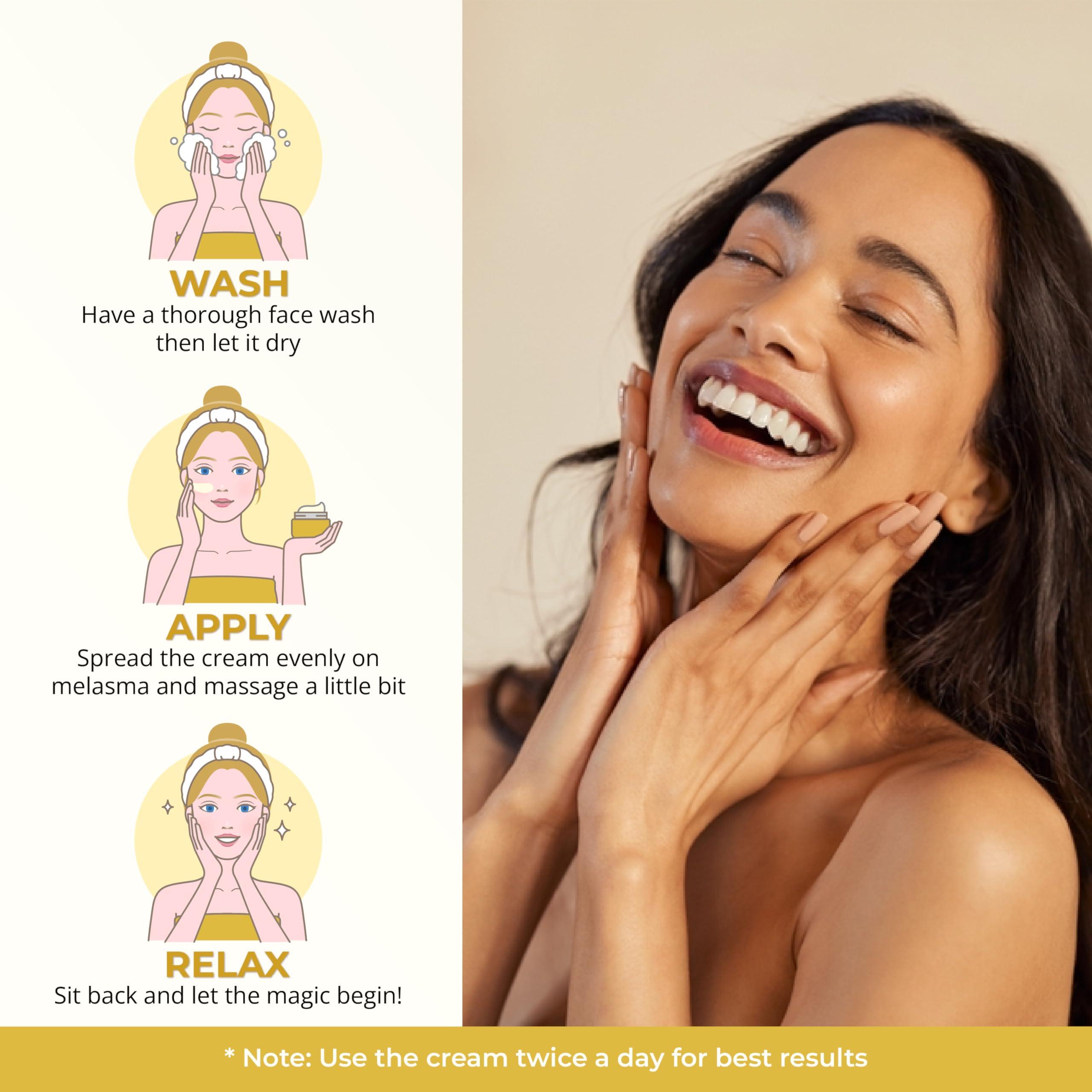 ABERA ABERA Tr Nm Kasumi, Kem M Tn Nhang, Dng Trng Da Cao Cp Nht Bn, Gim i Mi, Melasma Treatment For Face (0.7 Oz Per Item)