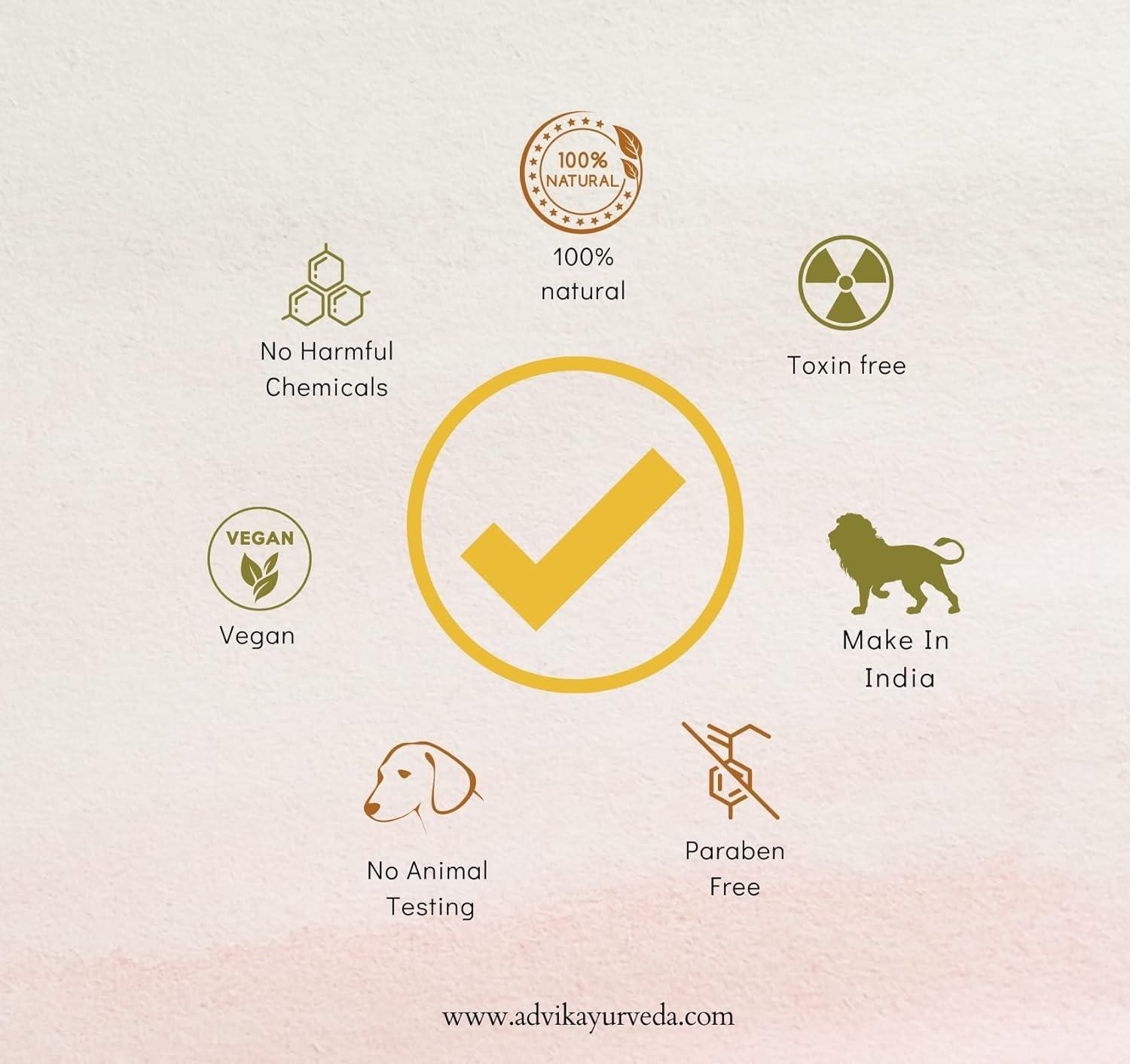 Generic Generic Ad-vik; Ayurveda Lip Balm for Chapped and Dark Lips, 10g. (Pack of 1) (Natural & Paraben Free)