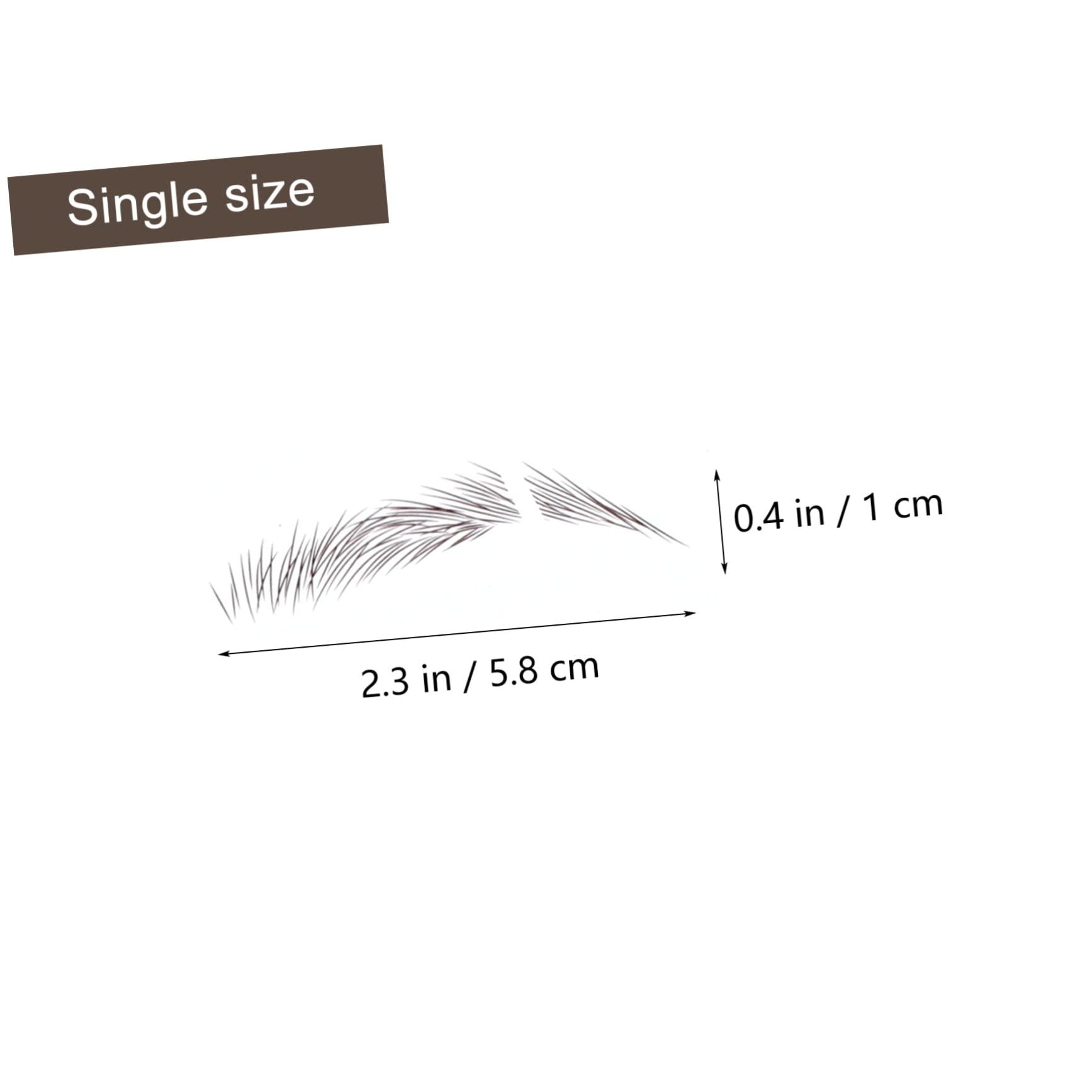 Baluue Baluue 6 Pcs Fake Eyebrow Stickers Natural False Eyebrows Waterproof and Sturdy Skill Needed Temporary Brow Tattoos