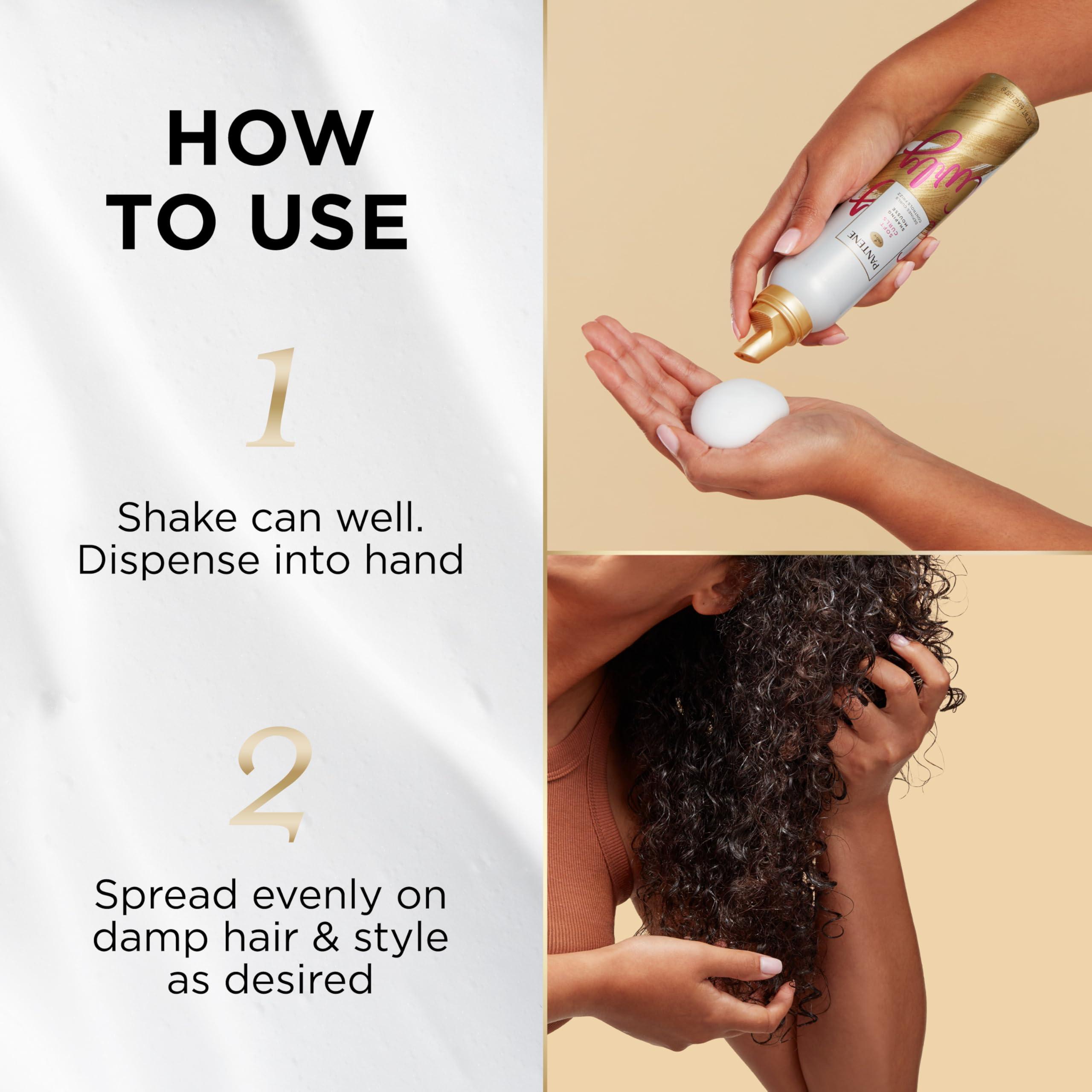 Pantene Pantene Pro-V Curl Mousse to Tame Frizz for Soft, Touchable Curls, 6.6 oz