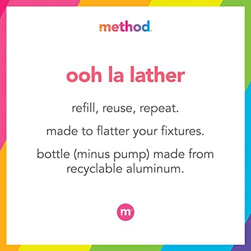 Method Method Premium Gel Hand Soap Refill, Vanilla + Raspberry, Recyclable Bottle, Biodegradable Formula, 34 fl oz (Pack of 4)