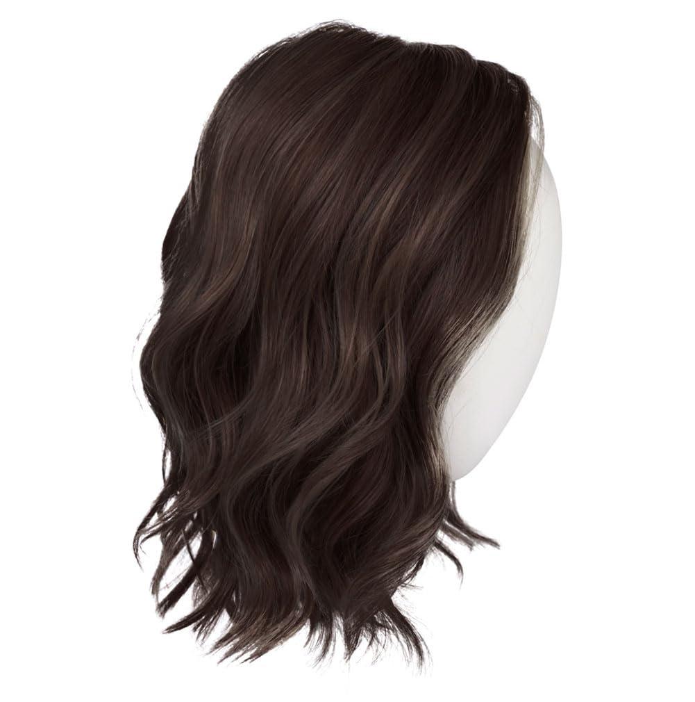 Hair u wear Raquel Welch Simmer Elite Layered Shoulder Length Wig With Lightweight Hand-Tied Base, Petite Cap - RL2/4 Off Black