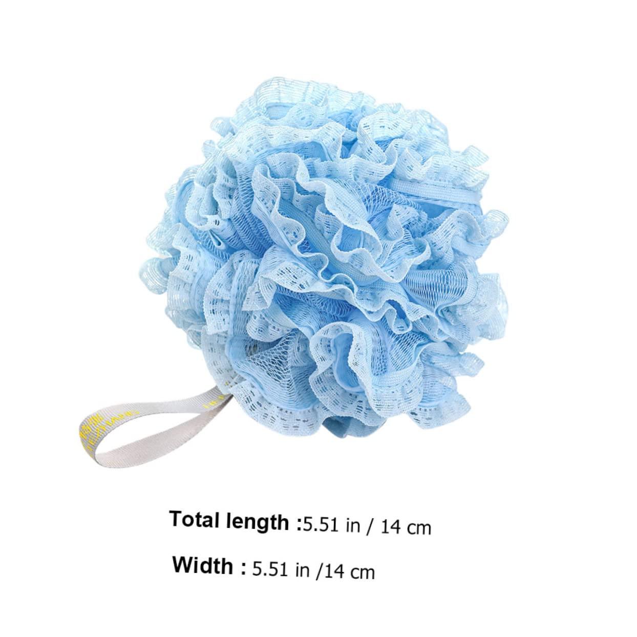 Housoutil Housoutil 3pcs Lace Mesh Sponge Bath Puff Bath Scrubber Mesh Pouf Shower Ball Bath Mesh Ball Shower Puff Shower Balls Poufs Mens Shower Gel Exfoliating Beauty Pe Network Clean Man Bath Net