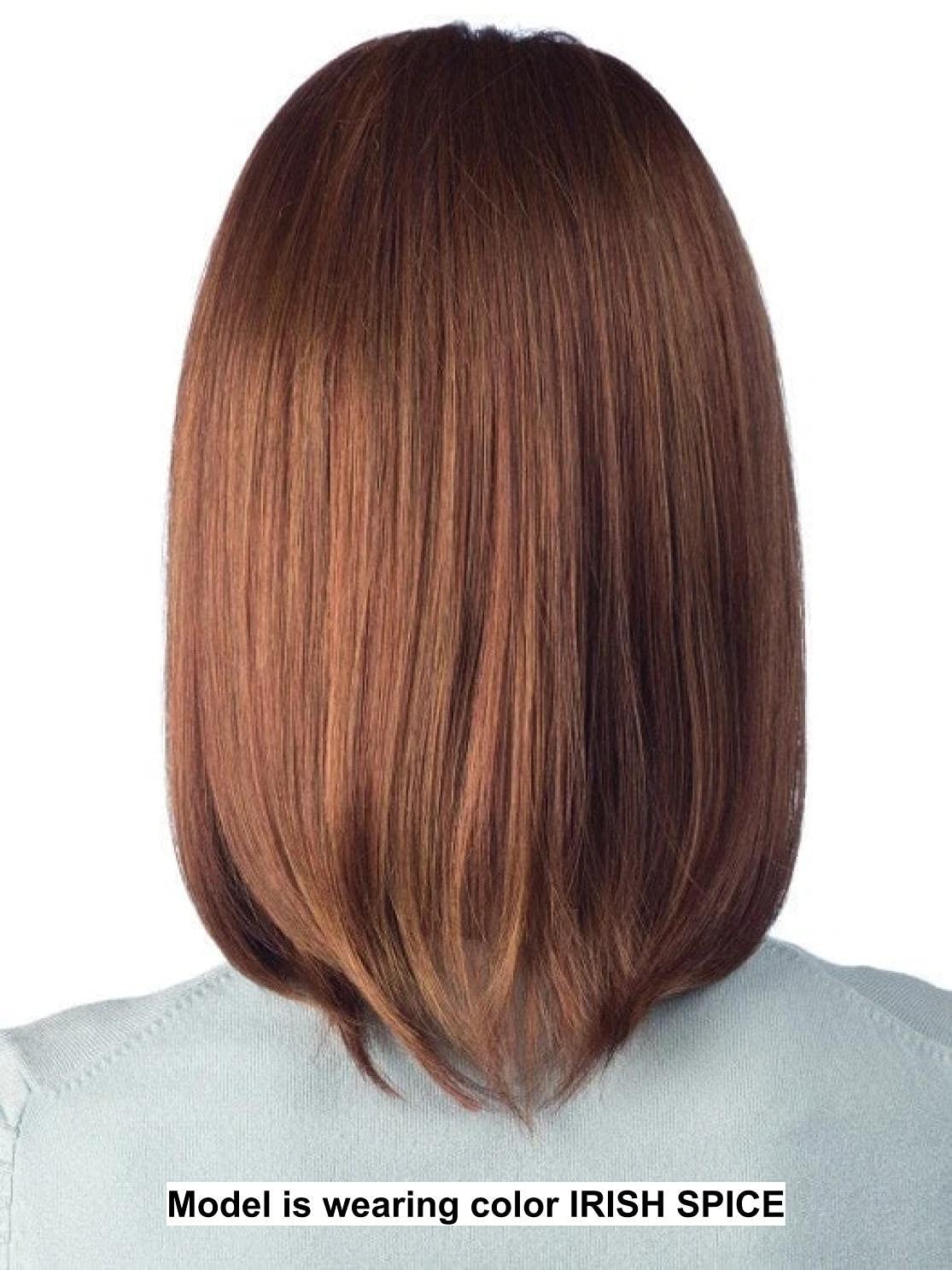 Amore & Christy's Wigs Bundle - 5 Items: Tatum Wig by Amore, Christy\'s Wigs Q & A Booklet, 2oz Travel Size Wig Shampoo, Wig Cap & Wide Tooth Comb - Color: GINGER BROWN