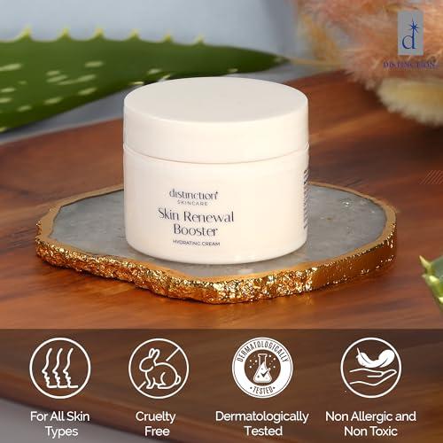 Distinction Distinction Skin Renewal Booster - Lightweight Hydrating Cream Lotion Serum | Anti Aging Cream Helps Reduce Appearance of Fine Lines & Wrinkles, Soothes, and Moisturizes (1 oz)