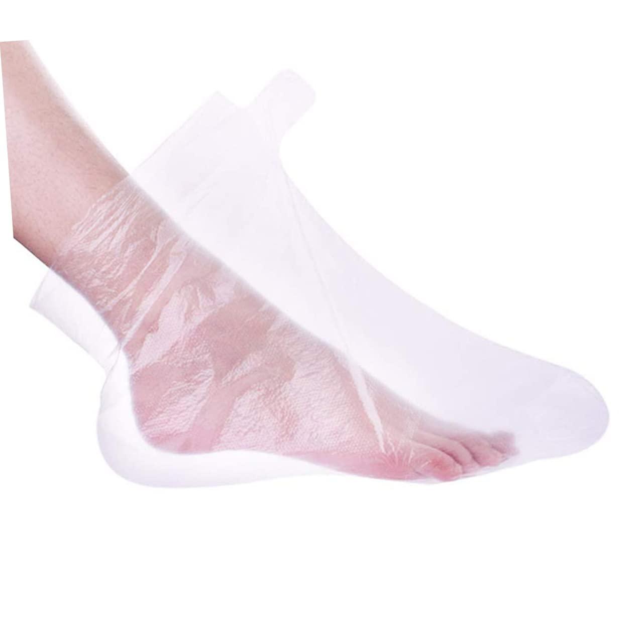 CIMAXIC 500pcs Wax Therapy Boots, Paraffin Wax Foot Liners, Hot Wax Booties, Paraffin Bath Liners, Paraffin Foot Bags, Bath Liner for Feet, Wax Therapy Bags