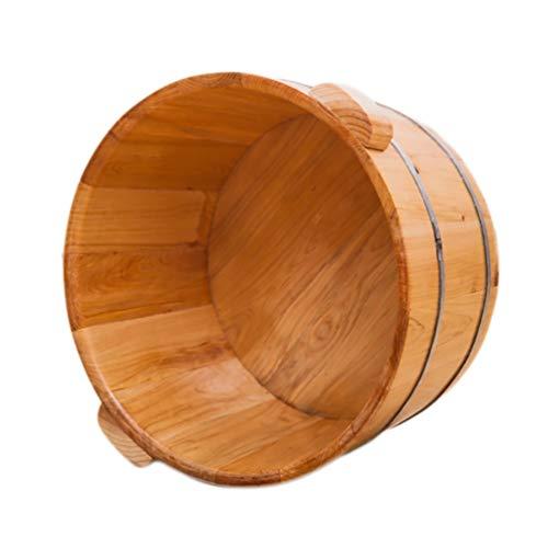 NUBAOzy Foot Tub Wooden Foot Basin Sauna Wooden Bucket,Relax Pedicure Foot Bath,Foot and Leg Spa for adults,Large Foot Bath Spa Tub,Foot Massage Spa for Home foot Bath Wooden Bucket Foot Spa Household Wash Ba