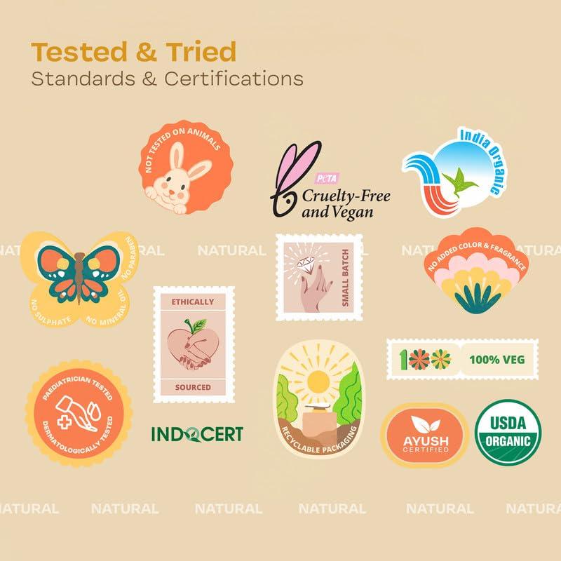 MAATE MAATE Baby Body Wash (400 ml) | With Ayurvedic Herbs Beetroot, Manjistha & Neem extracts | Body Wash for Dry & Sensitive Skin | Natural & Vegan | Tear-free & pH Balanced | Soap Free | Body Wash