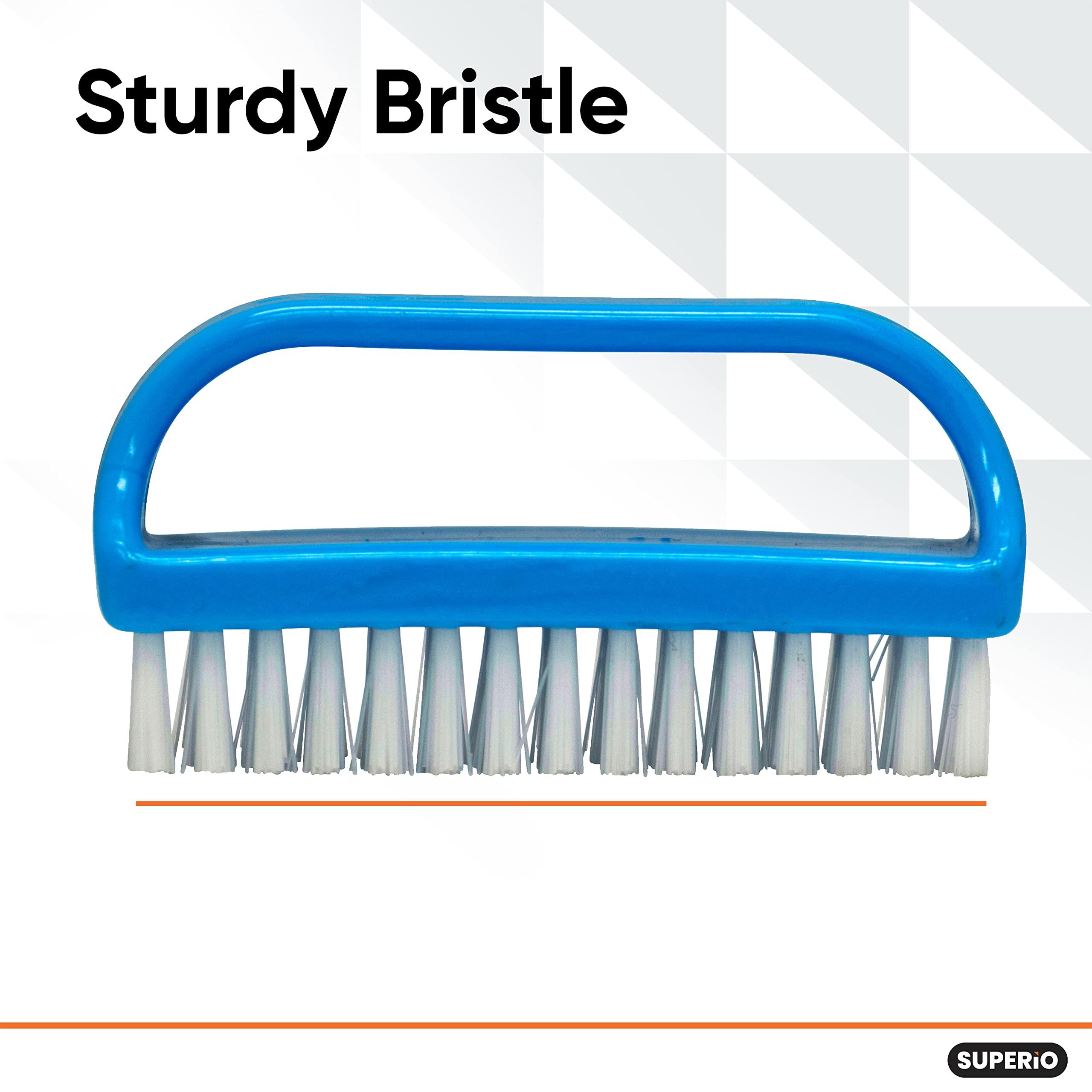 Superio Nail Brush for Cleaning Fingernails, Nail Scrubber Brush, Toe Foot Hands Fingernail Brush Cleaner- Small Scrub Brush- All-Purpose Stiff Cleaning Brush for Home, Kitchen, Work, 24 Pack - Superio