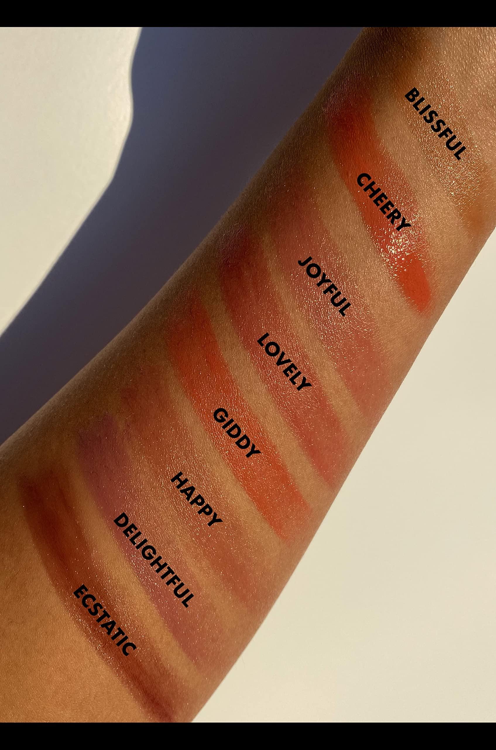 e.l.f. e.l.f. Hydrating Core Lip Shine, Conditioning & Nourishing Lip Balm, Sheer Color Tinted Chapstick, Happy, 0.09 Oz