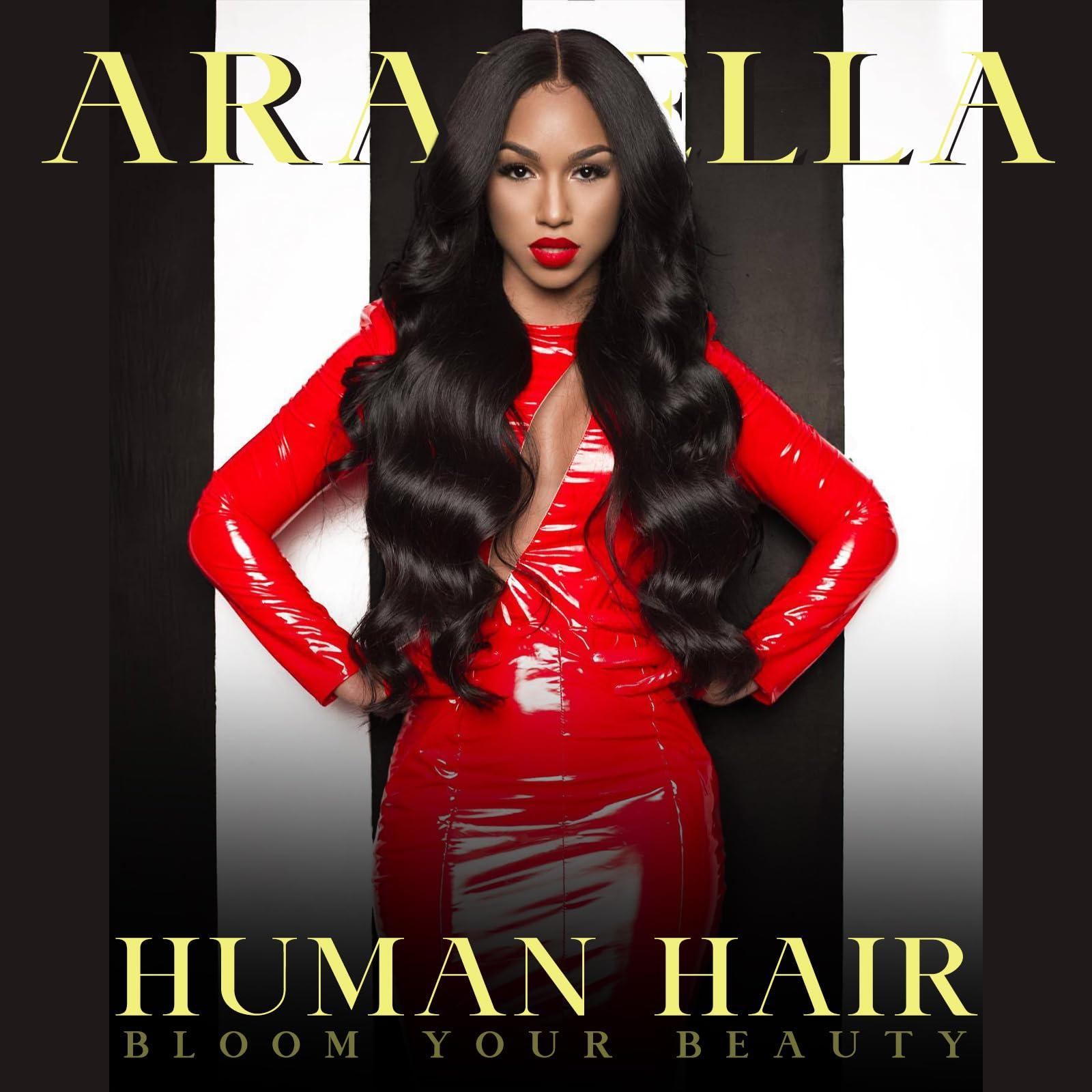Arabella Arabella Glueless Lace Front Wigs Human Hair 13x4 Tiny Knots Real Pre Bleached Body Wave Wigs Human Hair 210% Density Upgraded Body Wave(20inch, 13x4 Body Wave Wig)
