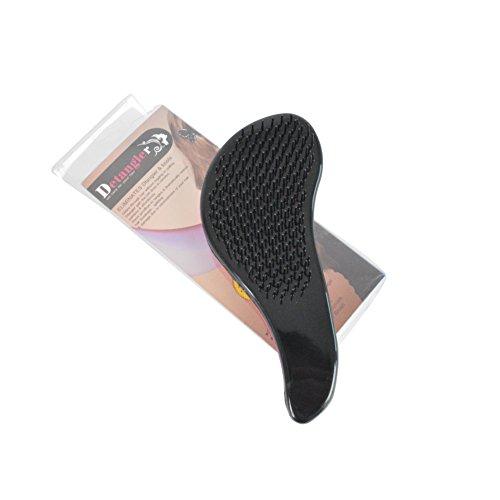 Dingli Hair Dingli Hair Detangling Hair Brush Detangler Hair Comb for All Kinds of Hair (Black)