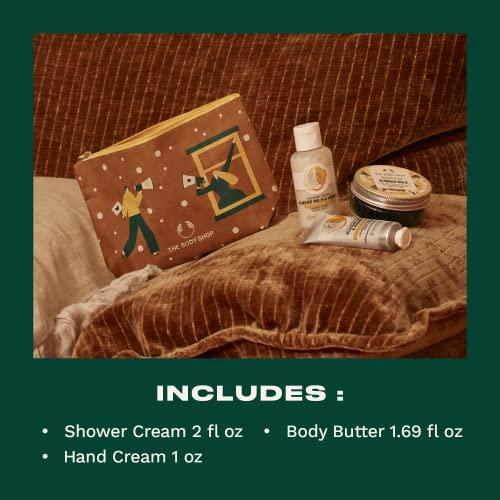 The Body Shop The Body Shop Soothe & Smooth Almond Milk & Honey Mini Gift Set, Hydrating & Moisturizing Skincare Treats for Dry and Sensitive Skin, Nutty, 3 Items